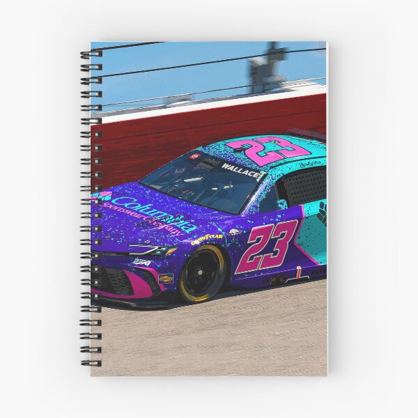 Item preview, Bubba Wallace racing in his 2025 Nascar Cupcar abstract designed and sold by Rodissimus1984.