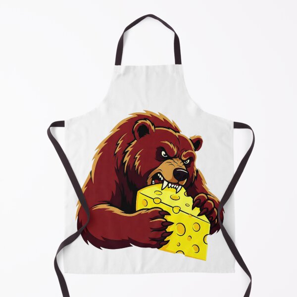 Item preview, Red Bear Biting Cheese Block designed and sold by designleon19.