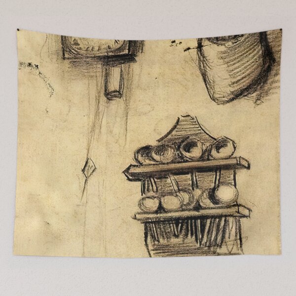 Item preview, Vincent Van Gogh - Clock, Clog With Cutlery And A Spoon Rack designed and sold by st1art.