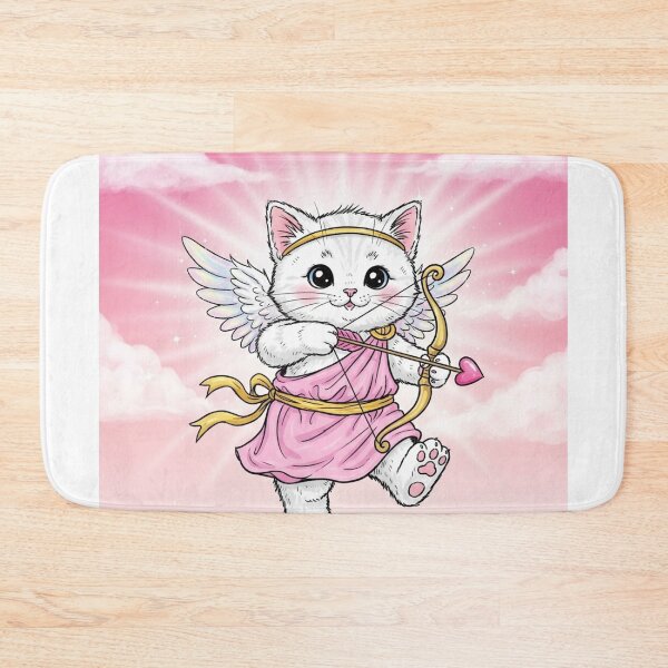 Item preview, Mischievous Cupid Kitten designed and sold by PetJoyPrintsCO.