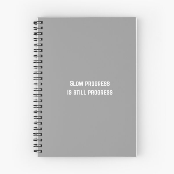 Item preview, Slow Progress Is Still Progress — Minimal White Quote designed and sold by VirellCo.
