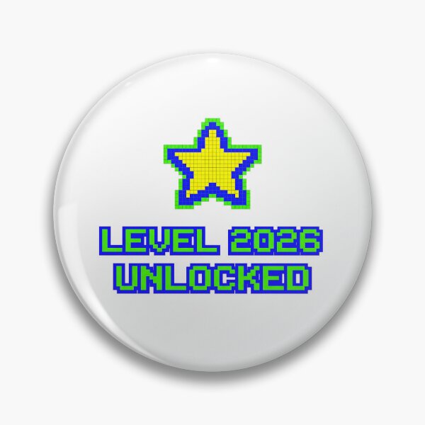 Item preview, Level 2026 Unlocked - New Year Pixel Art designed and sold by DenBox.