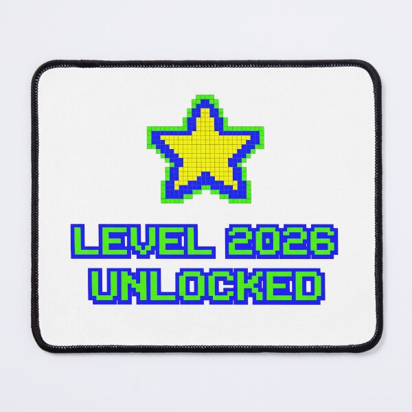 Item preview, Level 2026 Unlocked - New Year Pixel Art designed and sold by DenBox.