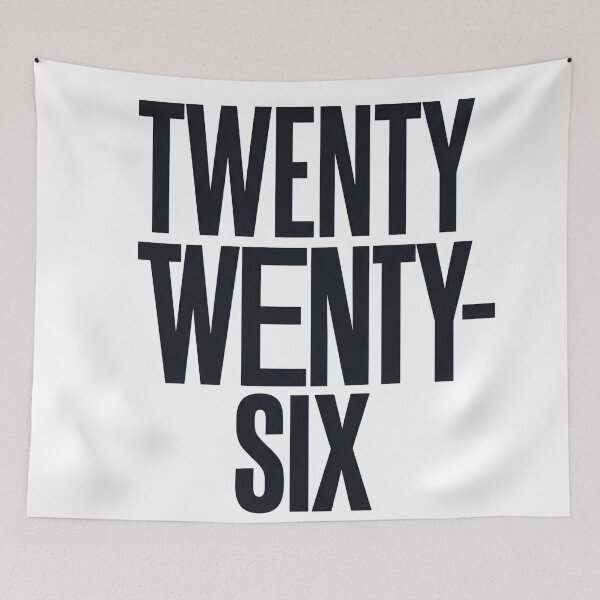 Item preview, Minimalist Stacked Typography New Year 2026 designed and sold by DenBox.