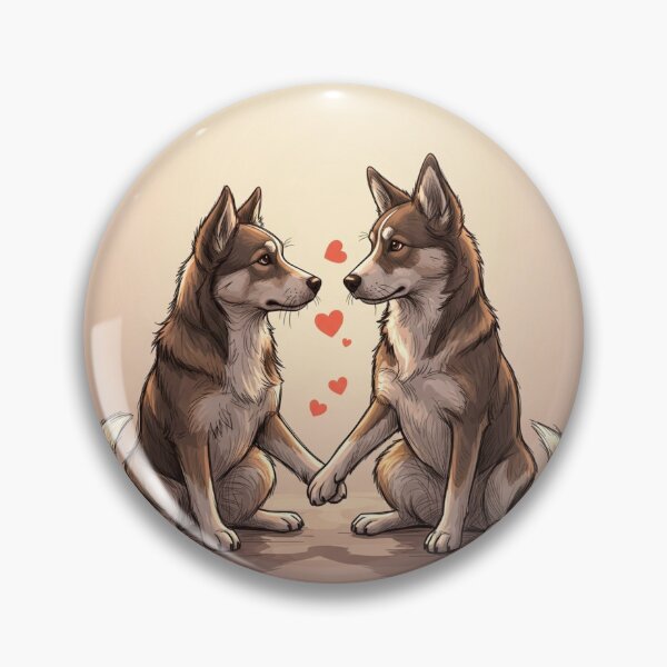 Item preview, Dogs Holding Paws designed and sold by PetJoyPrintsCO.