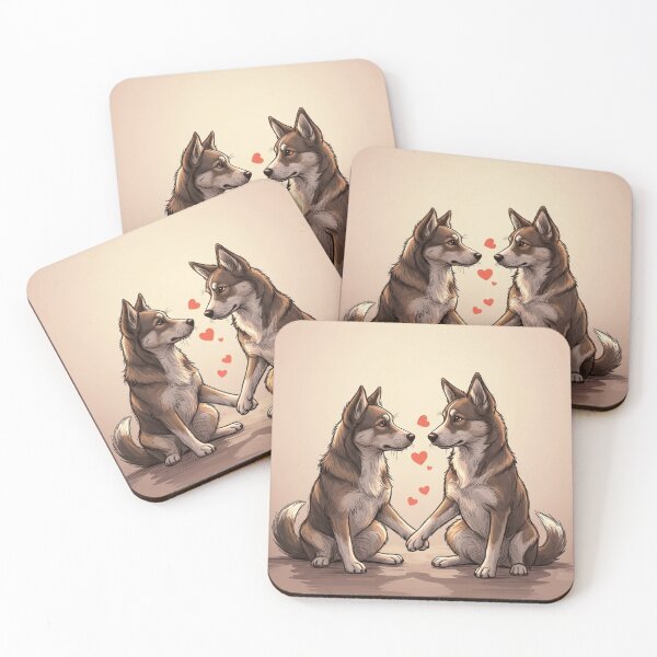 Item preview, Dogs Holding Paws designed and sold by PetJoyPrintsCO.