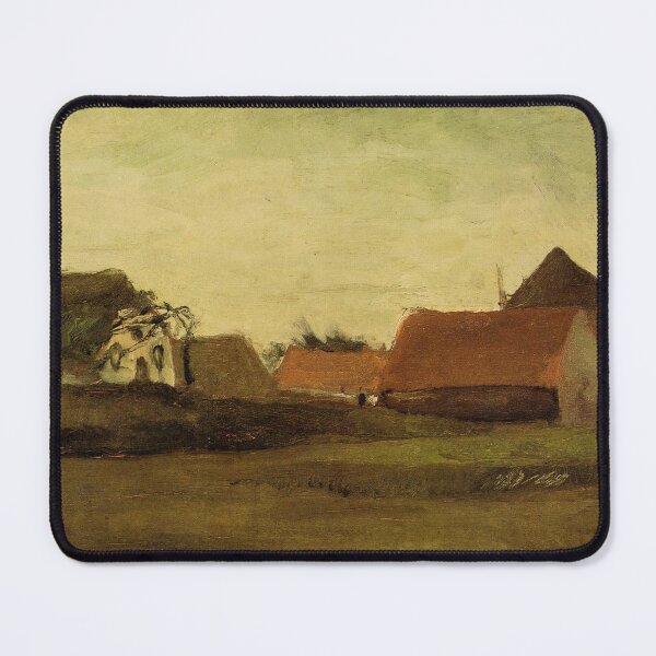 Item preview, Vincent Van Gogh - Farmhouses In Loosduinen Near The Hague At Twilight designed and sold by st1art.