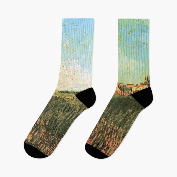 Item preview, Vincent Van Gogh - Farmhouses In A Wheat Field Near Arles designed and sold by st1art.