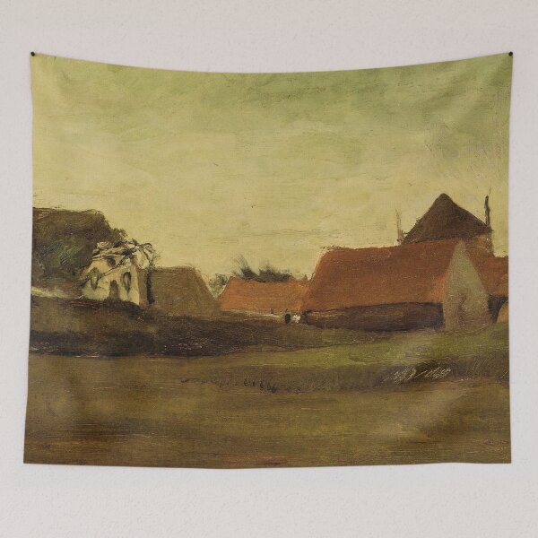 Item preview, Vincent Van Gogh - Farmhouses In Loosduinen Near The Hague At Twilight designed and sold by st1art.