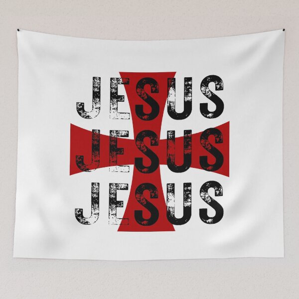 Item preview, JESUS Christian Cross Faith Design Pullover designed and sold by TheThreeOFive.
