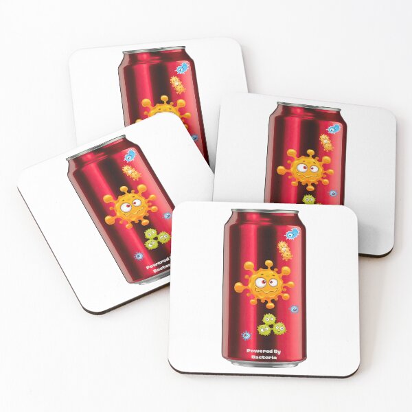 Item preview, Powered by Bacteria Gift – Funny Microbiology Humor for Biologists & Lab Scientists designed and sold by BLAKZONE.