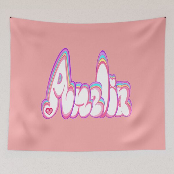 Item preview, Amelia Popular Girls and womens Personalized Custom name in white and pastels designed and sold by Artonmytee.