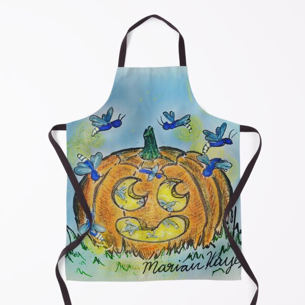 Item preview, Jack-O-Lantern and Fireflies designed and sold by Marian Hayes.