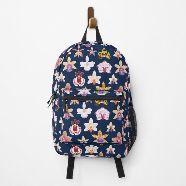 Item preview, ORCHIDACEAE-navy blue designed and sold by BEATRIZ ABAITUA.
