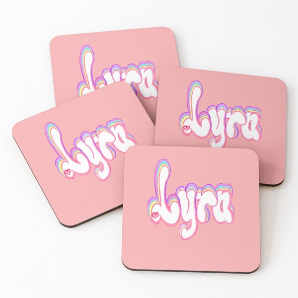 Item preview, Lyra popular girls first name in white and pastel. Top 10 Personalized personalised customised name Lyra designed and sold by Artonmytee.