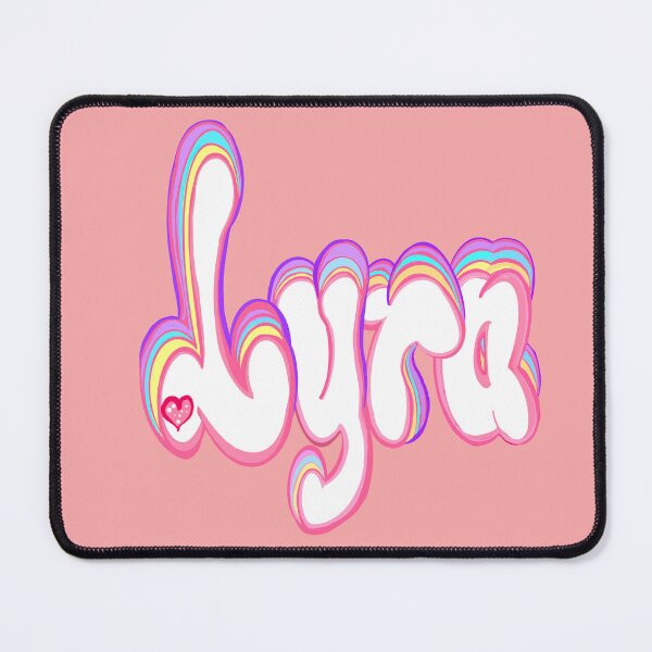 Item preview, Lyra popular girls first name in white and pastel. Top 10 Personalized personalised customised name Lyra designed and sold by Artonmytee.