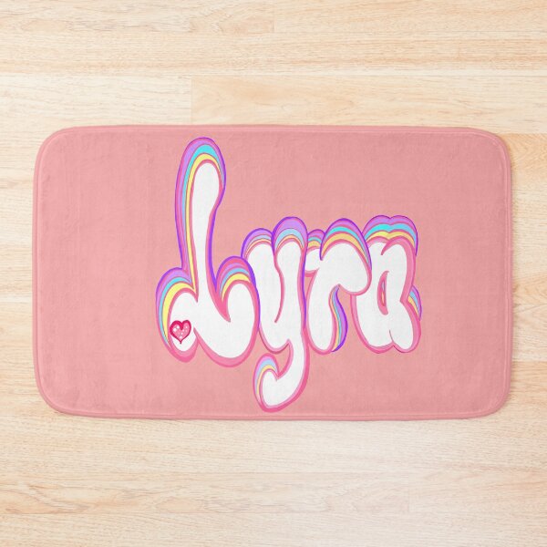 Item preview, Lyra popular girls first name in white and pastel. Top 10 Personalized personalised customised name Lyra designed and sold by Artonmytee.