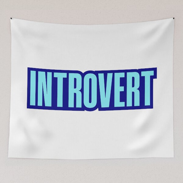 Item preview, Introvert, Blue Outline  designed and sold by Memes N Lore .