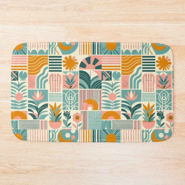 Item preview, Bauhaus Sunshine - Geometric Shapes Linear Modern Art designed and sold by Mermaid's Whimsy.