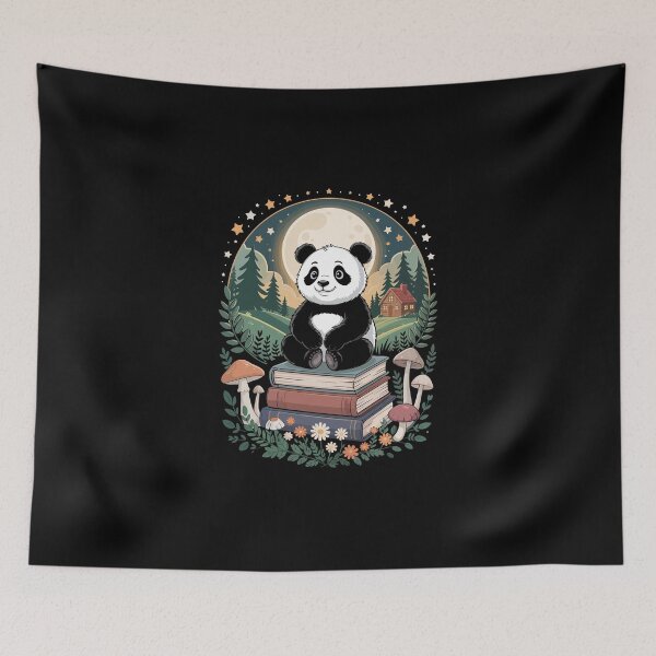 Item preview, Panda Sitting on Books designed and sold by jkrphoto.