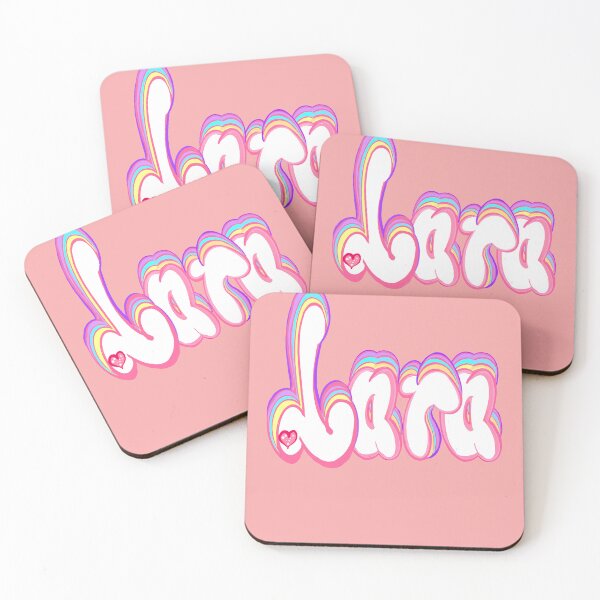 Item preview, Lara popular girls name woman women’s first name in white and pastel calligraphy Lara designed and sold by Artonmytee.