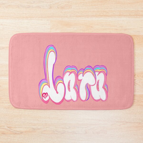Item preview, Lara popular girls name woman women’s first name in white and pastel calligraphy Lara designed and sold by Artonmytee.