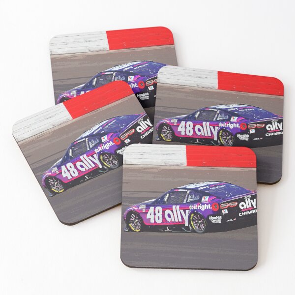 Item preview, Alex Bowman racing in his 2025 Nascar Cupcar from the rear watercolor  designed and sold by Rodissimus1984.