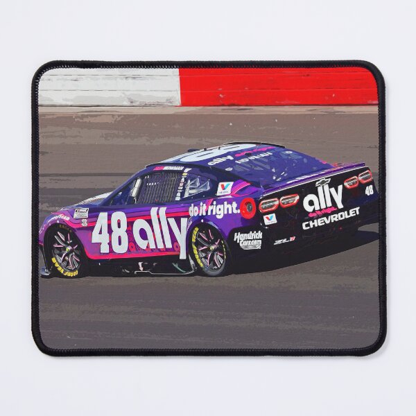 Item preview, Alex Bowman racing in his 2025 Nascar Cupcar from the rear watercolor designed and sold by Rodissimus1984.