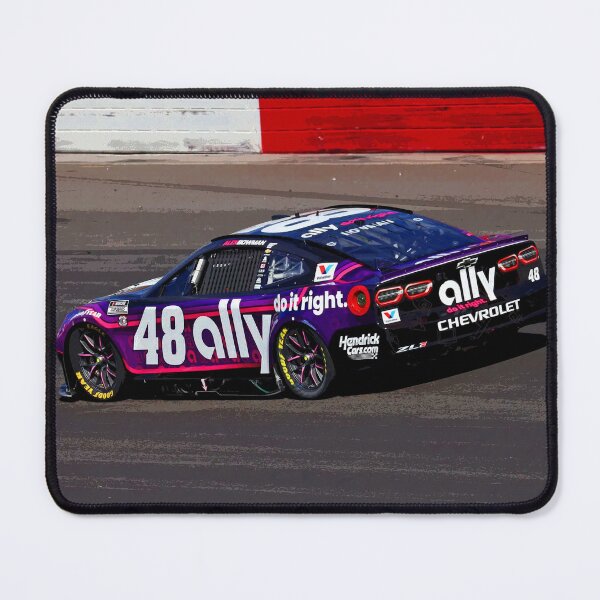 Item preview, Alex Bowman racing in his 2025 Nascar Cupcar from the rear abstract designed and sold by Rodissimus1984.