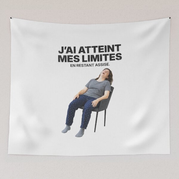 Item preview, I Reached My Limits Sitting Still – Knockout Meme – Mental Fatigue Humor designed and sold by Badsketchclub.