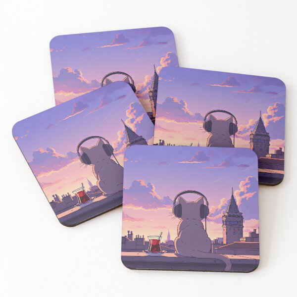 Item preview, Lofi Cat in Istanbul - Chill Sunset Vibes designed and sold by Ascend777.