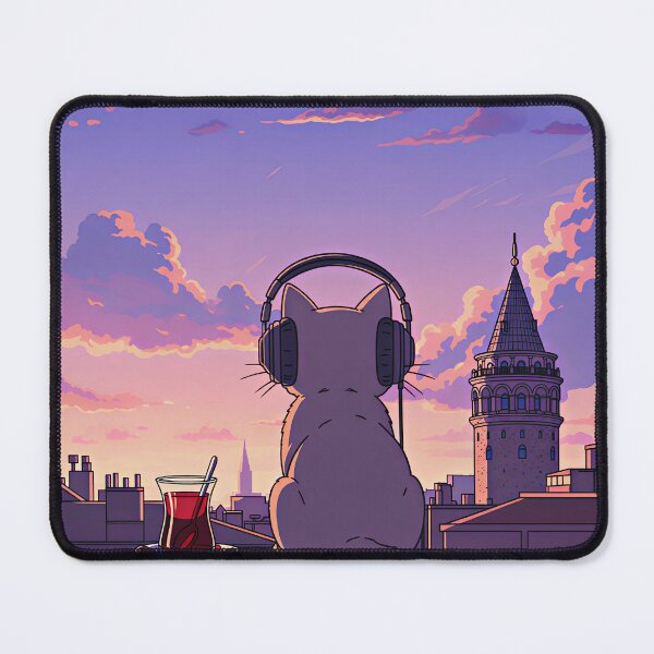 Item preview, Lofi Cat in Istanbul - Chill Sunset Vibes designed and sold by Ascend777.