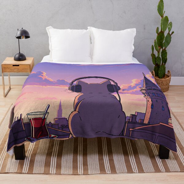 Item preview, Lofi Cat in Istanbul - Chill Sunset Vibes designed and sold by Ascend777.