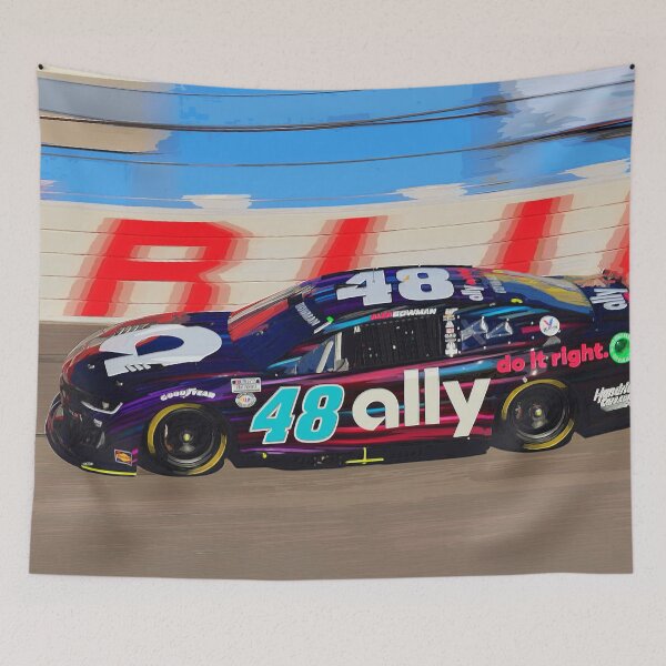 Item preview, Alex Bowman racing in his 2025 Nascar Cupcar 2 watercolor  designed and sold by Rodissimus1984.