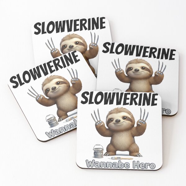 Item preview, Wannabe Hero Sloth | Funny Silverium Claws 3D Art designed and sold by siren-of-melet.