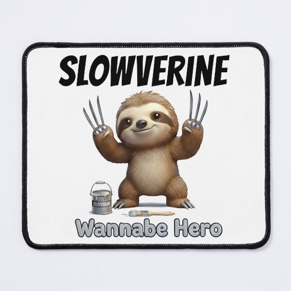 Item preview, Wannabe Hero Sloth | Funny Silverium Claws 3D Art designed and sold by siren-of-melet.
