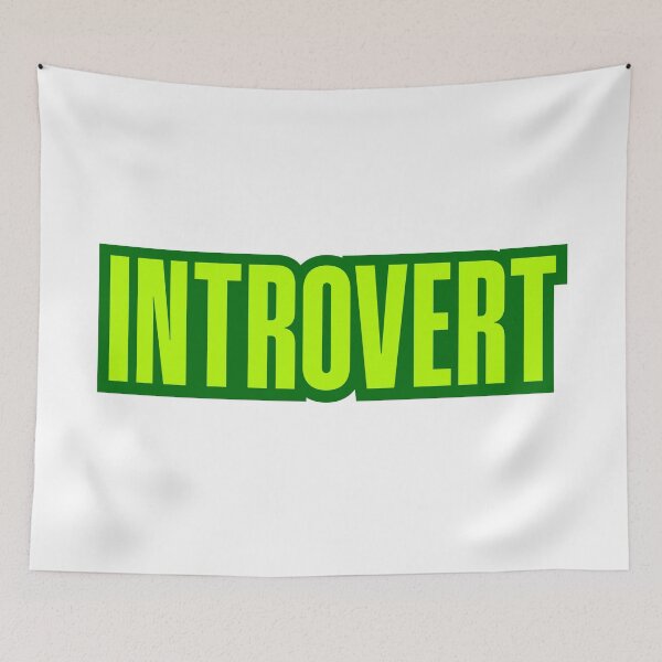 Item preview, Introvert, Green Outline  designed and sold by Memes N Lore .