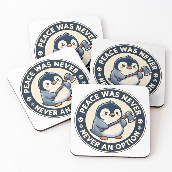 Item preview, Warrior Penguin "Peace Was Never an Option" designed and sold by FlowGrafik.