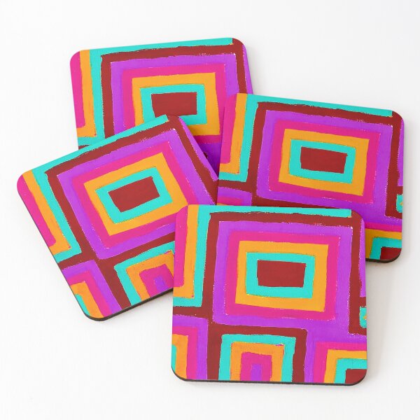 Item preview, Milti-Colour Square Geometric Repeating Pattern Design designed and sold by ChloeDoesArt03.