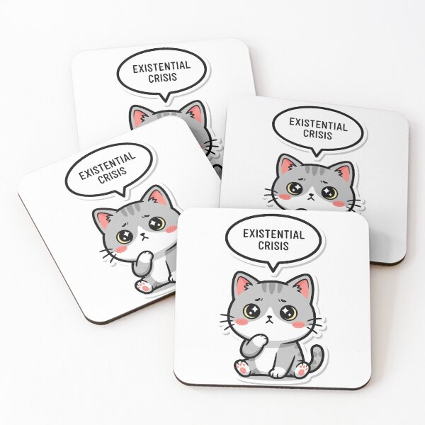 Item preview, Existential Crisis Cat Tee designed and sold by ArtEmotionsImages.
