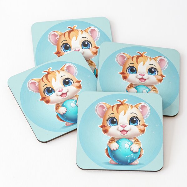 Item preview, Adorable Tiger Cub in a Cracked Egg Illustration designed and sold by 4TinyPaws.