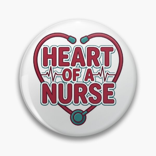 Item preview, Heart of a Nurse – Nurse Pride Typography Design designed and sold by DreamyDesigns17.