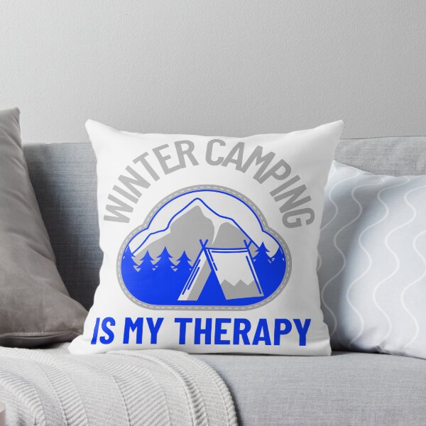 Item preview, Winter Camping Is My Therapy – Snow Camping & Outdoor Adventure Tee designed and sold by FusionTeeDesign.