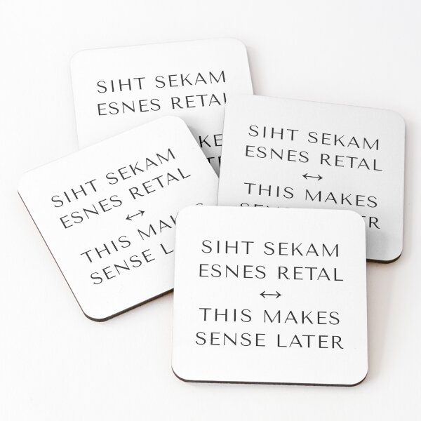 Item preview, Mirror Mode – Meta Edition ⭐SIHT SEKAM ESNES RETAL ↔ THIS MAKES SENSE LATER⭐ - for lighter backgrounds designed and sold by WheelieGdArt.