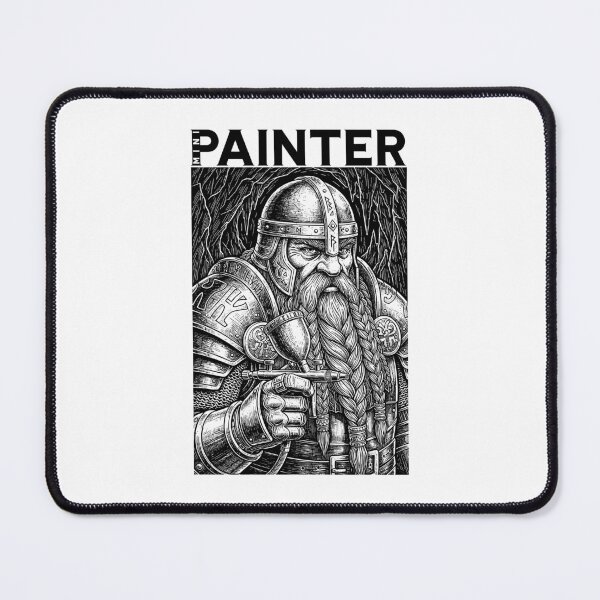 Item preview, Mini Painter Fantasy Miniature Dwarf Funny Airbrush RPG designed and sold by GrandeDuc.