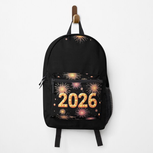Item preview, Happy New Year 2026 Fireworks – Elegant Golden Celebration Art designed and sold by MiraLumeStudio.