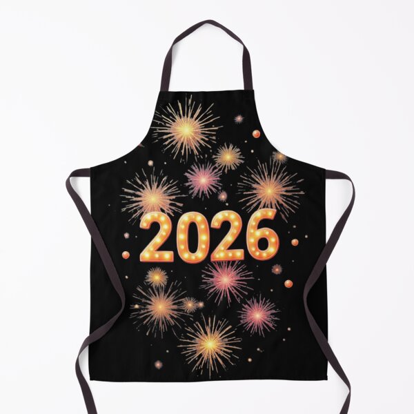 Item preview, Happy New Year 2026 Fireworks – Elegant Golden Celebration Art designed and sold by MiraLumeStudio.