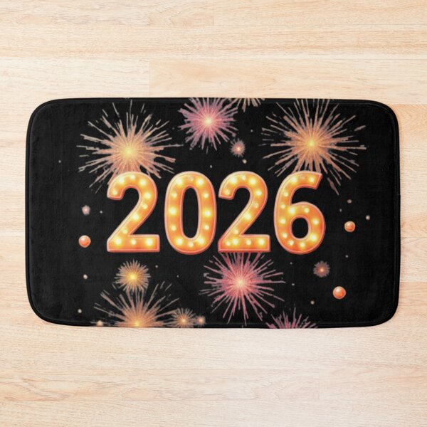 Item preview, Happy New Year 2026 Fireworks – Elegant Golden Celebration Art designed and sold by MiraLumeStudio.