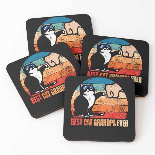 Artikelvorschau, Retro-Geschenkidee: Der beste Katzen-Opa aller Zeiten – Lustiges Faustgruß-Geschenk für Opa entworfen und verkauft von TyrelKoch.