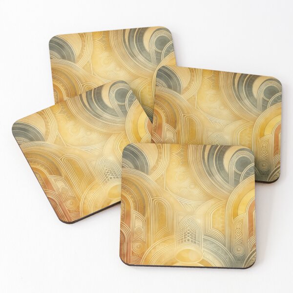 Item preview, Art Deco–inspired Gilded Harmonics Geometric Elements designed and sold by IZiets.